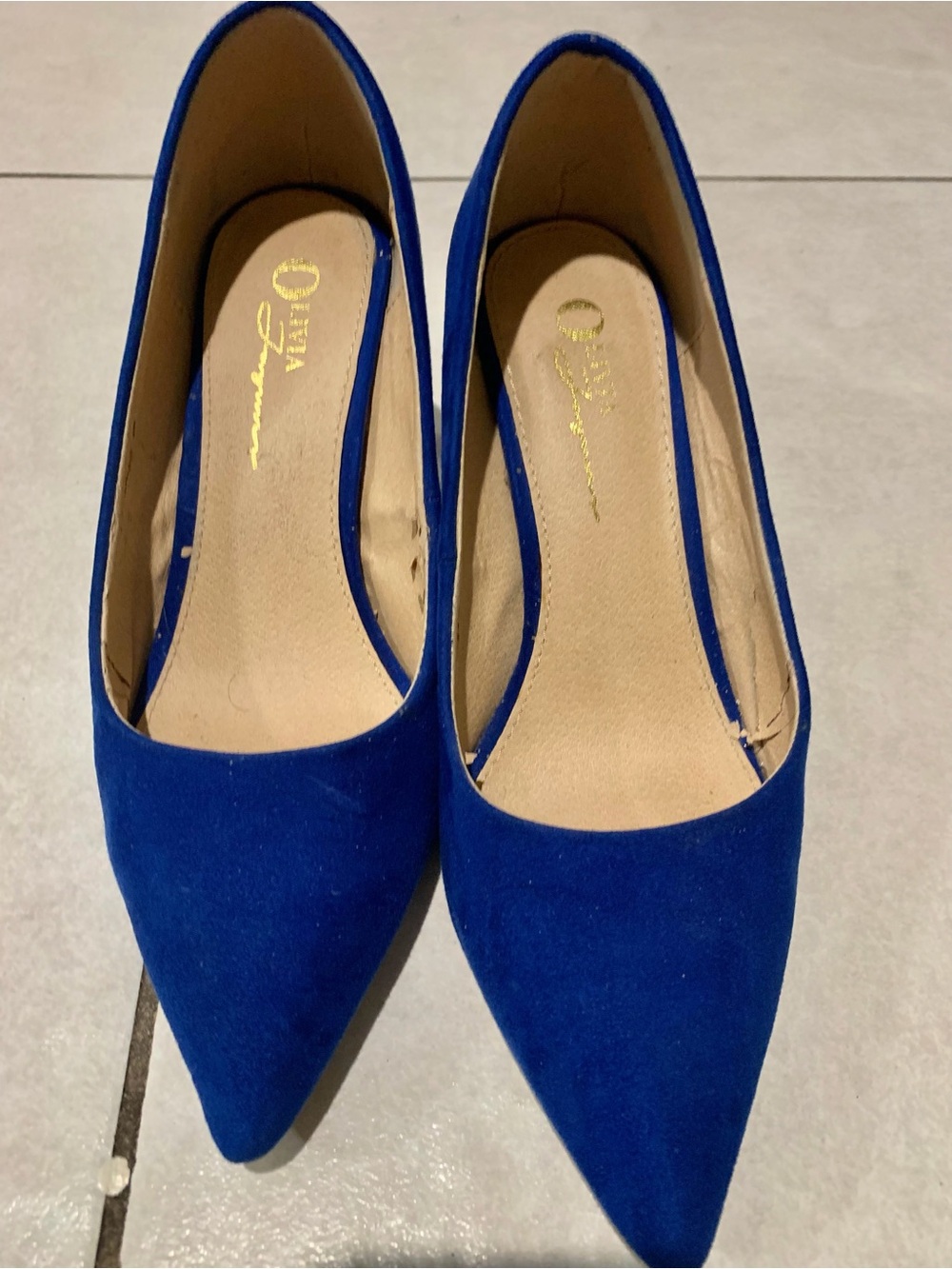 Olivia Ferguson Faux Suede Heels